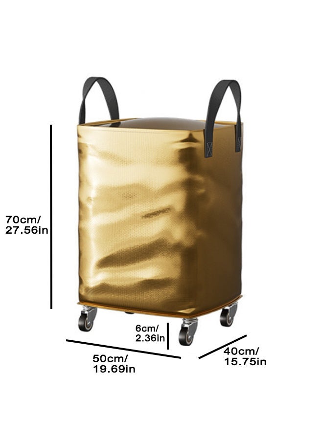 2 PCS Waterproof Moving Bags with Wheels, Large Capacity Clothes Storage Bags with Handles, Durable and Puncture-Resistant Storage Containers for Clothes, Blankets, Toys, Home Moving & Travel - Image 2